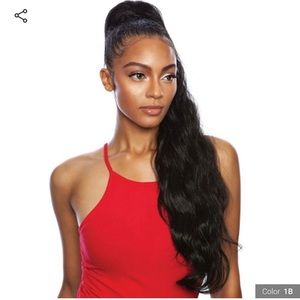 32” body wave wrap & tie ponytail